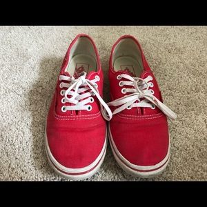 Red low vans
